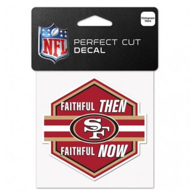 San Francisco 49ers Faithful 4" x 4" Perfect Cut Color Decal