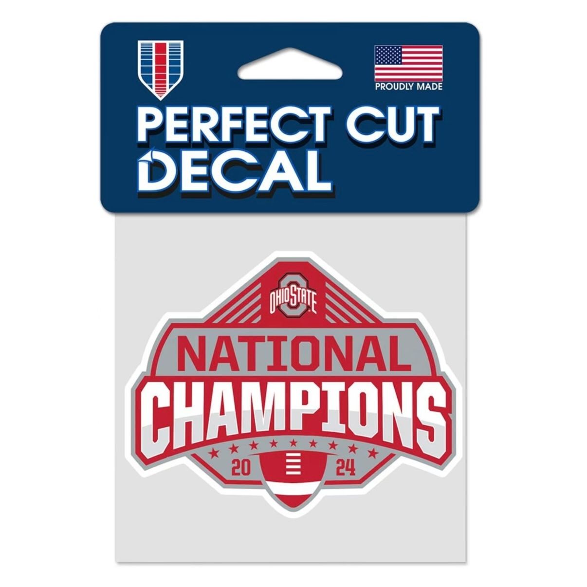 Ohio State Buckeyes 2024 National Champions 4" x 4" Perfect Cut Color Decal