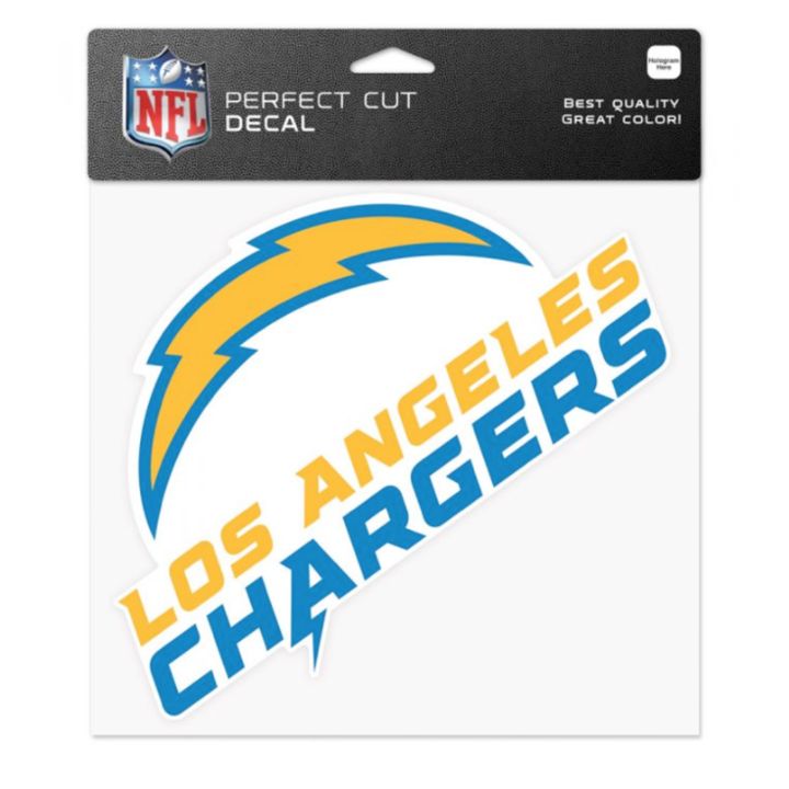 Los Angeles Chargers 8" x 8" Perfect Cut Color Decal