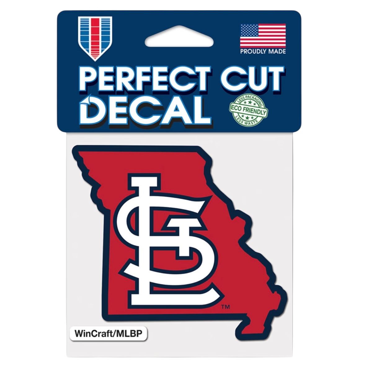 St. Louis Cardinals State 4" x 4" Perfect Cut Color Decal