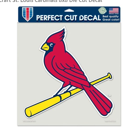 St. Louis Cardinals 8" x 8" Perfect Cut Color Decal