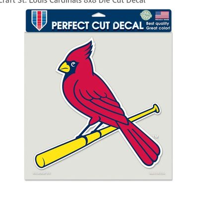 St. Louis Cardinals 8 St. Louis Cardinals 8" x 8" Perfect Cut Color Decal