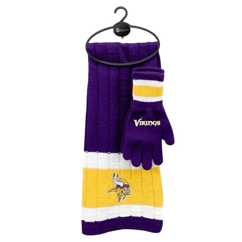 Minnesota Vikings Scarf and Gloves Set