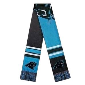 Carolina Panthers Striped Adult Knit Scarf