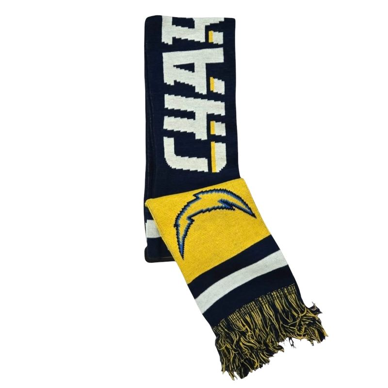 Los Angeles Chargers Adult Knit Scarf Los Angeles Chargers Adult Knit Scarf