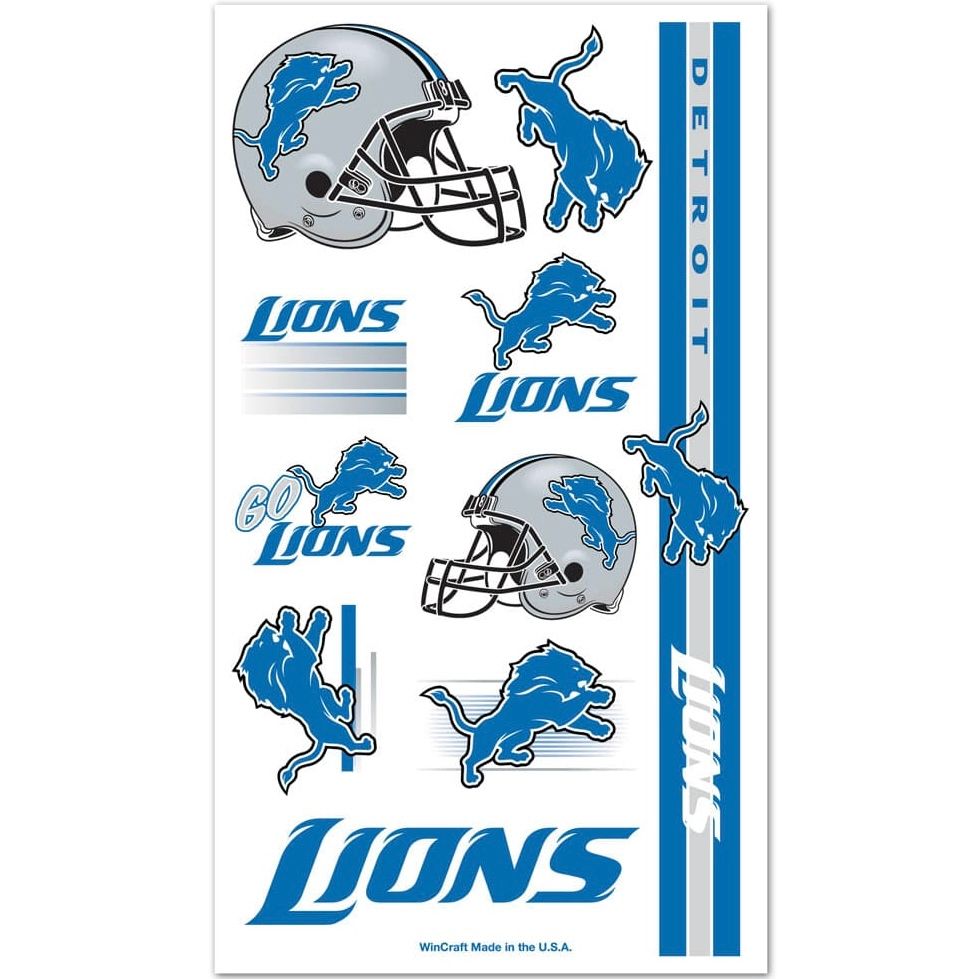 Detroit Lions Temporary Tattoos