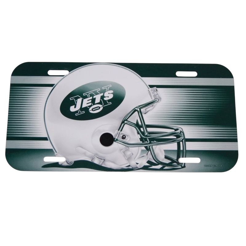 New York Jets Plastic License Plate