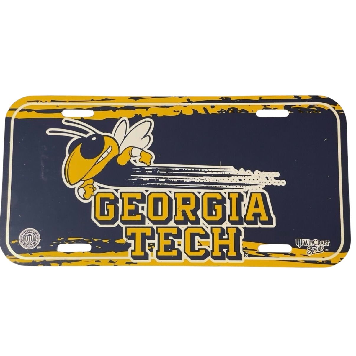 Georgia Tech Yellow Jackets Plastic License Plate