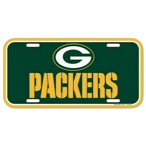 Green Bay Packers Plastic License Plate