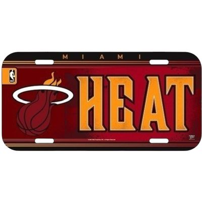 Miami Heat Plastic License Plate