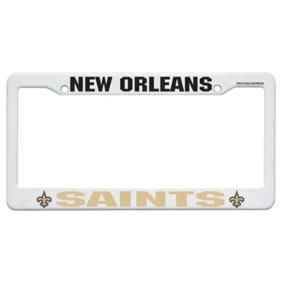 New Orleans Saints Plastic License Plate Frame New Orleans Saints Plastic License Plate Frame