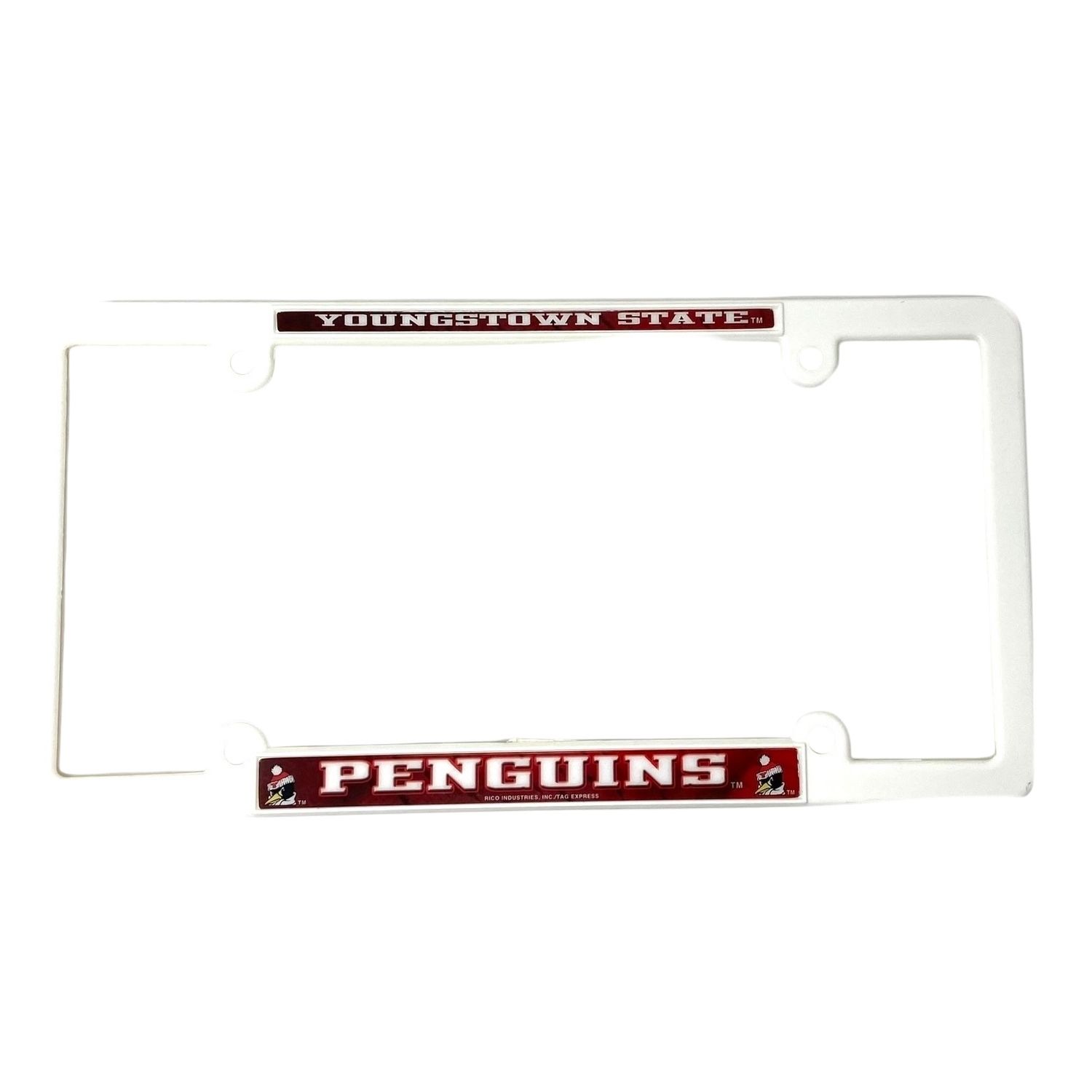 Youngstown State Penguins Plastic License Plate Frame