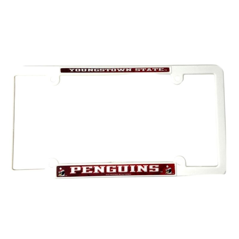 Youngstown State Penguins Plastic License Plate Frame