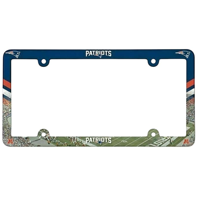 New England Patriots Plastic License Plate Frame