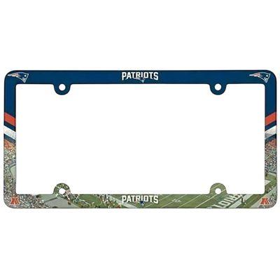 New England Patriots Plastic License Plate Frame