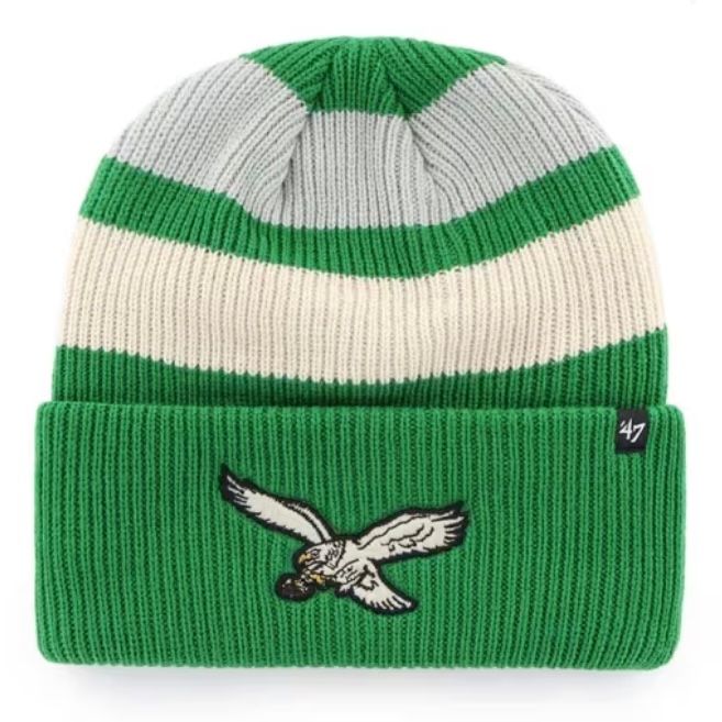 Philadelphia Eagles Men’s Historic Kelly Green Clubhouse 47 Cuff Knit Hat