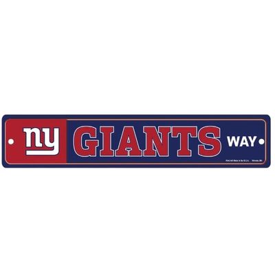 New York Giants 3.75" x 19" Team Street Sign
