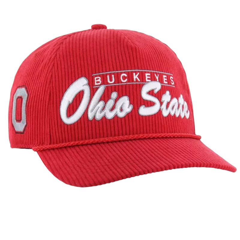 Ohio State Buckeyes Men’s Red 47 Brand Corduroy Hitch Adjustable Hat