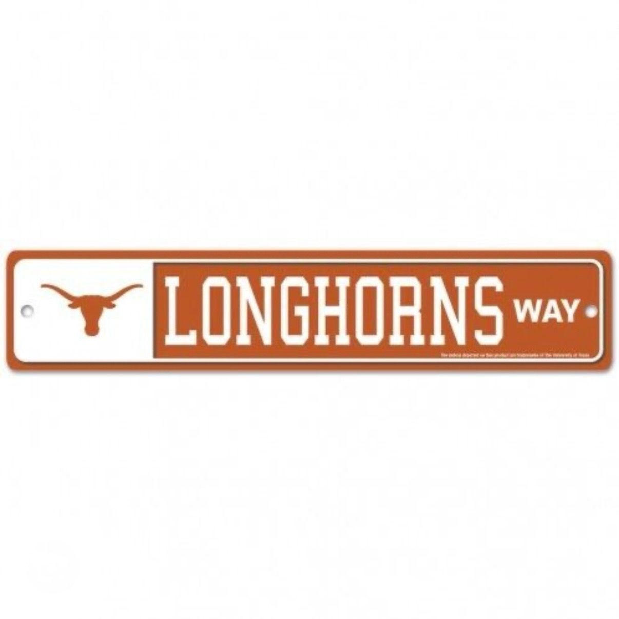 Texas Longhorns 3.75" x 19" Team Street Sign