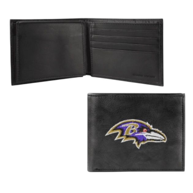 Baltimore Ravens Genuine Leather Billfold Wallet