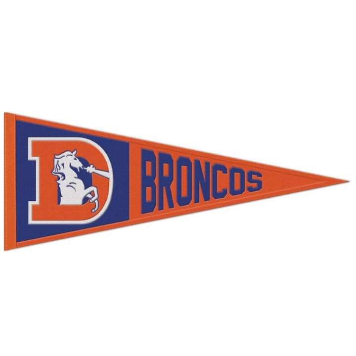 Denver Broncos Historic 13” x 32” Wool Pennant