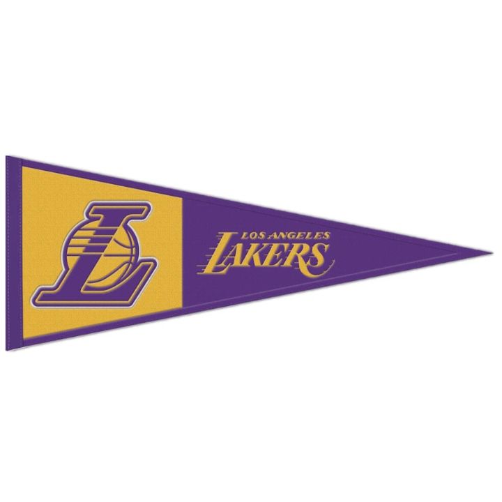 Los Angeles Lakers 13” x 32” Wool Pennant