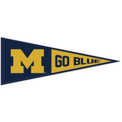 Michigan Wolverines 13” x 32” Wool Pennant