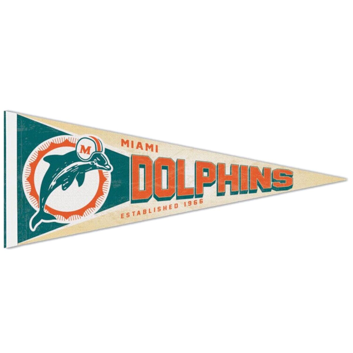 Miami Dolphins Historic 12" x 30" Premium Pennant