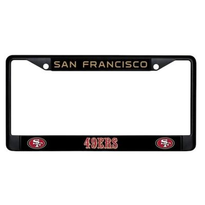 San Francisco 49ers Black Metal License Plate Frame