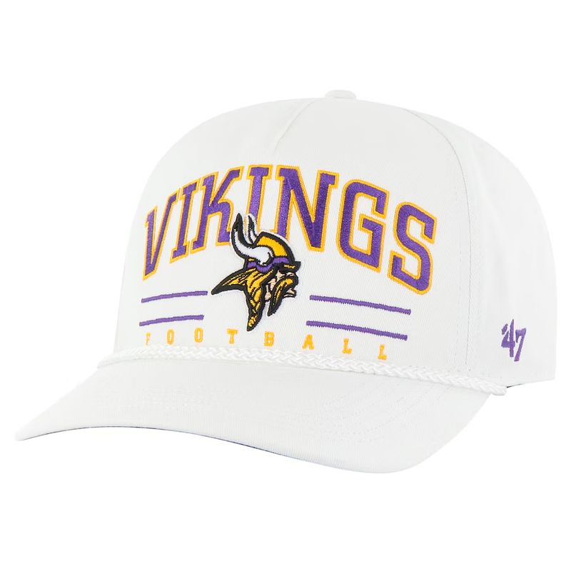 Minnesota Vikings Men’s White Roscoe 47 Hitch Snapback Hat