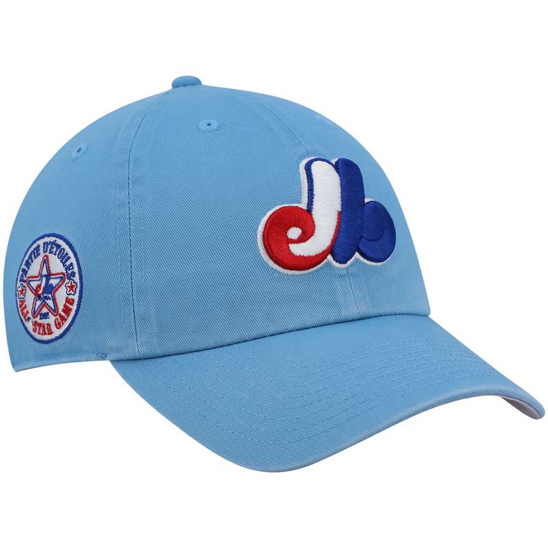 Montreal Expos Men’s Blue 47 Brand Clean Up Cooperstown Adjustable Hat