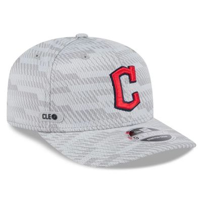 Cleveland Guardians Men's Gray 2025 Spring Training New Era 9Seventy Stretch-Snap Hat