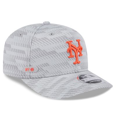 New York Mets Men's Gray 2025 Spring Training New Era 9Seventy Stretch-Snap Hat