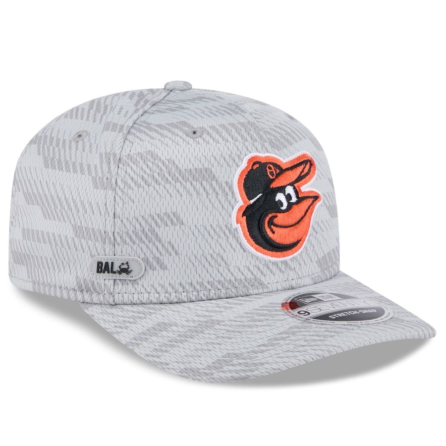 Baltimore Orioles Men's Gray 2025 Spring Training New Era 9Seventy Stretch-Snap Hat