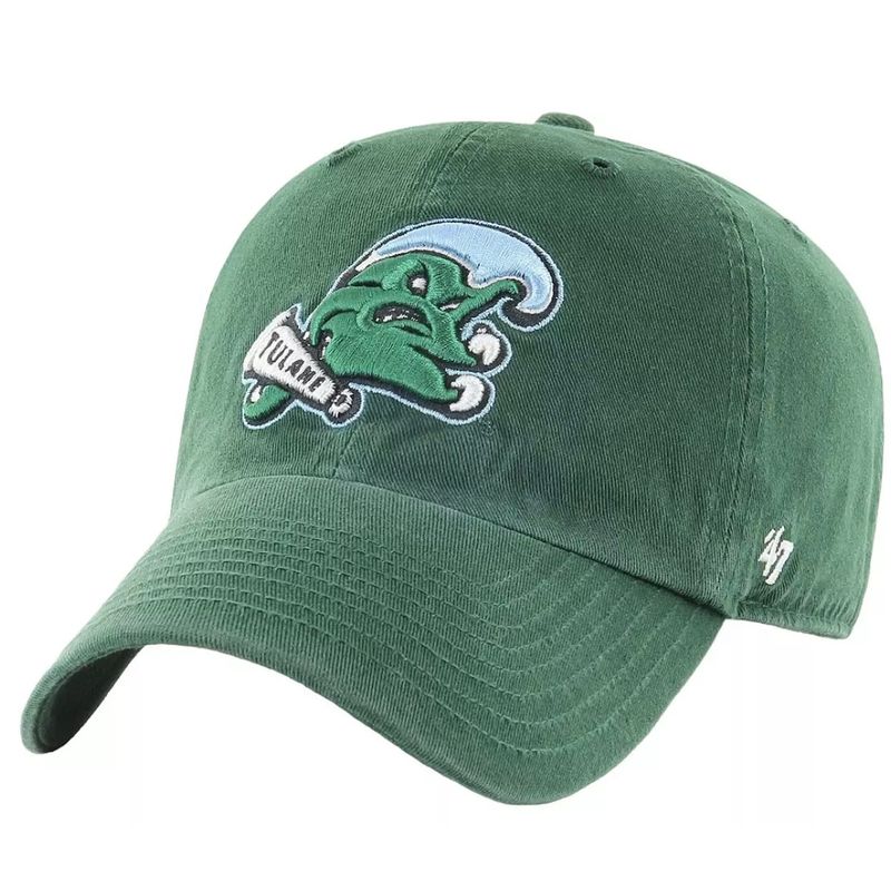 Tulane Green Wave Men’s Green 47 Brand Clean Up Adjustable Hat