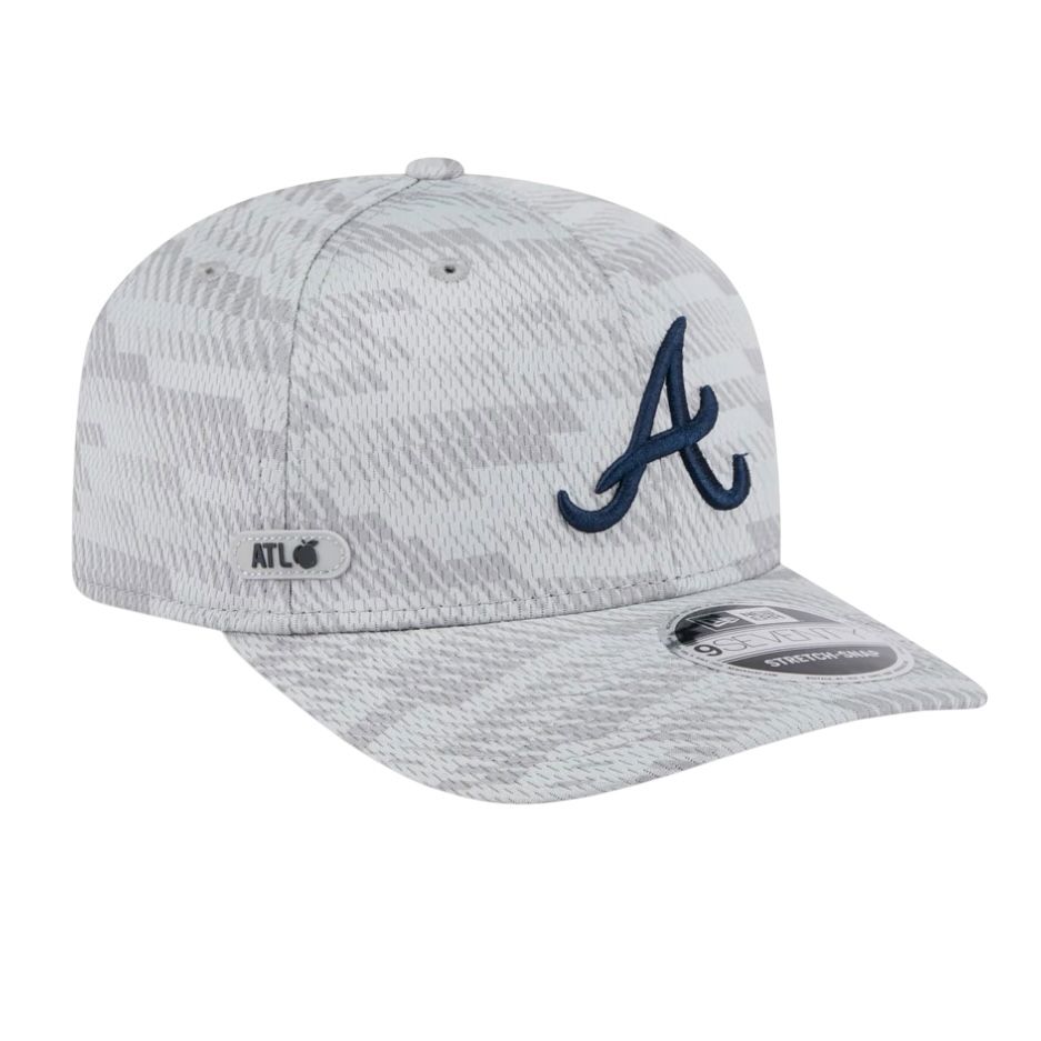 Atlanta Braves Men's Gray 2025 Spring Training New Era 9Seventy Stretch-Snap Hat