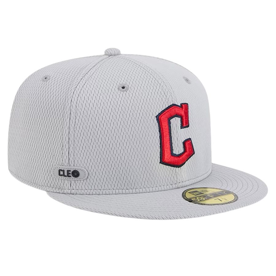 Cleveland Guardians Men's Gray 2025 Spring Training New Era 59Fifty Fitted Hat