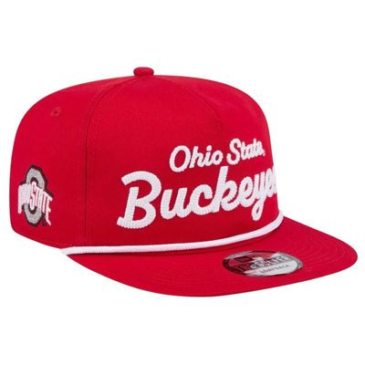 Ohio State Buckeyes Men's New Era The Golfer Snapback Hat