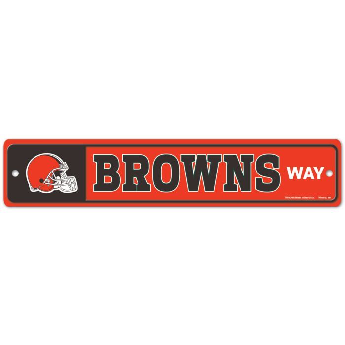 Cleveland Browns 3.75" x 19" Team Street Sign