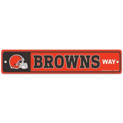 Cleveland Browns 3.75" x 19" Team Street Sign