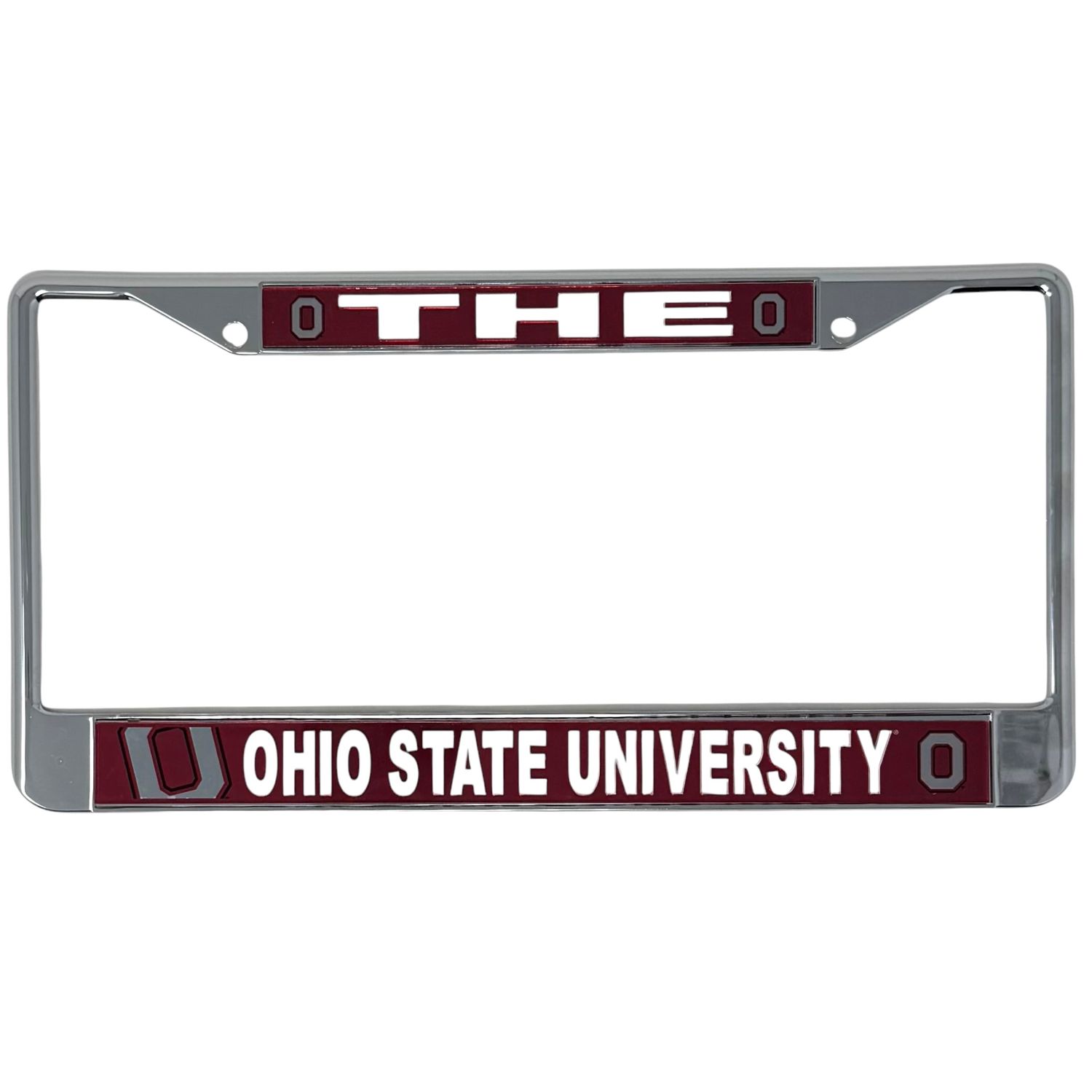 Ohio State Buckeyes Chrome Metal License Plate Frame