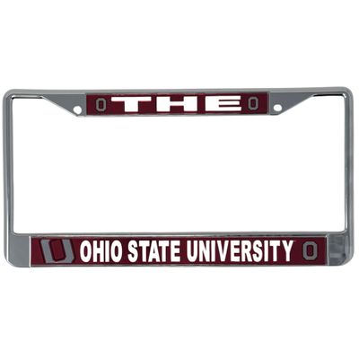 Ohio State Buckeyes Chrome Metal License Plate Frame Ohio State Buckeyes Chrome Metal License Plate Frame