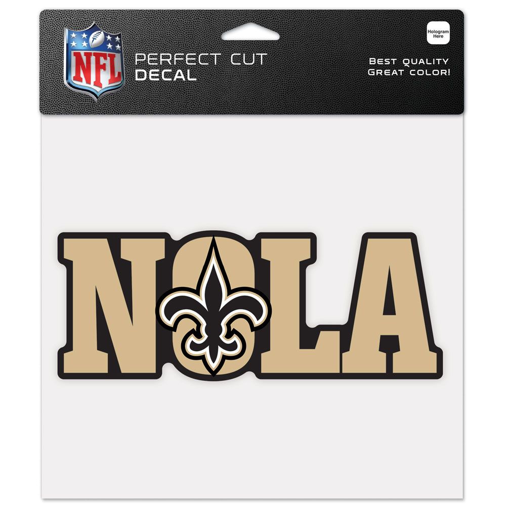 New Orleans Saints NOLA 8" x 8" Perfect Cut Color Decal