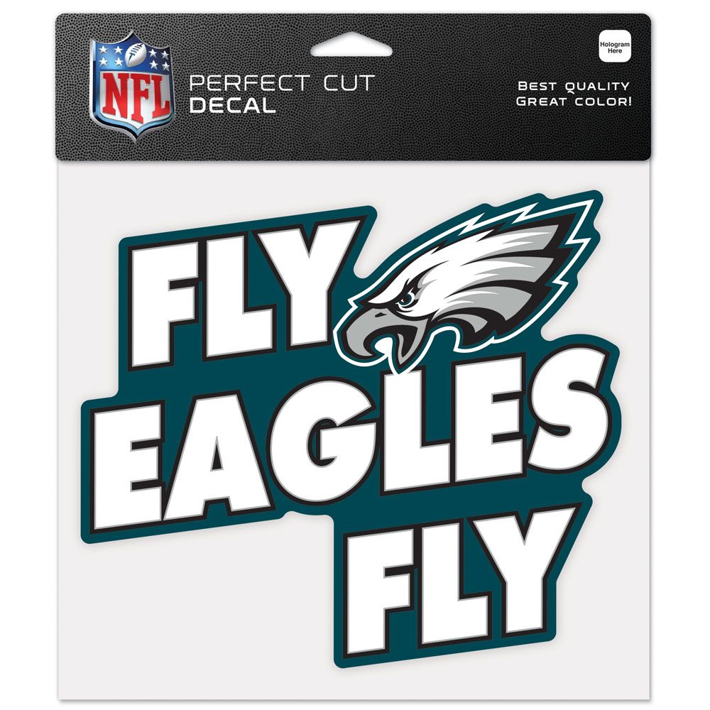 Philadelphia Eagles Fly Eagles Fly 8" x 8" Perfect Cut Color Decal