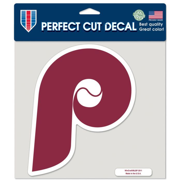Philadelphia Phillies Historic 8" x 8" Perfect Cut Color Decal