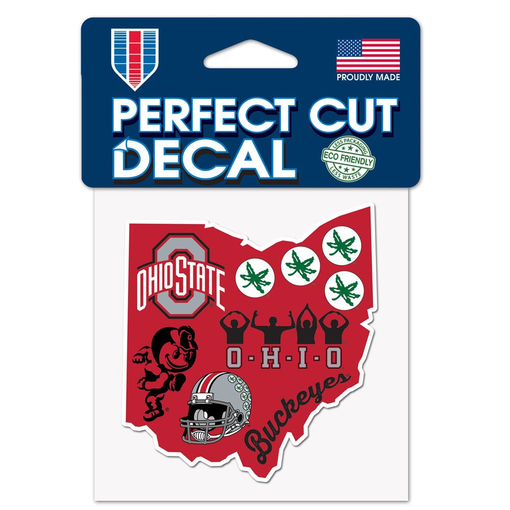 Ohio State Buckeyes 4" x 4" Perfect Cut Color Decal