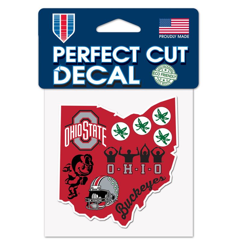 Ohio State Buckeyes 4" x 4" Perfect Cut Color Decal