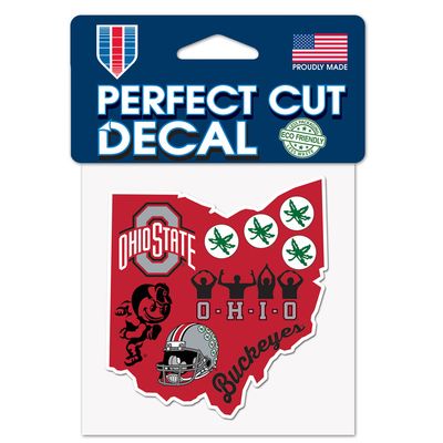 Ohio State Buckeyes 4" x 4" Perfect Cut Color Decal