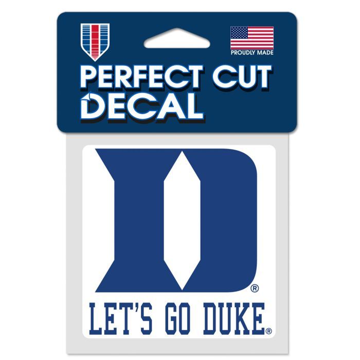 Duke Blue Devils 4" x 4" Perfect Cut Color Decal