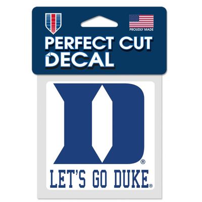Duke Blue Devils 4" x 4" Perfect Cut Color Decal